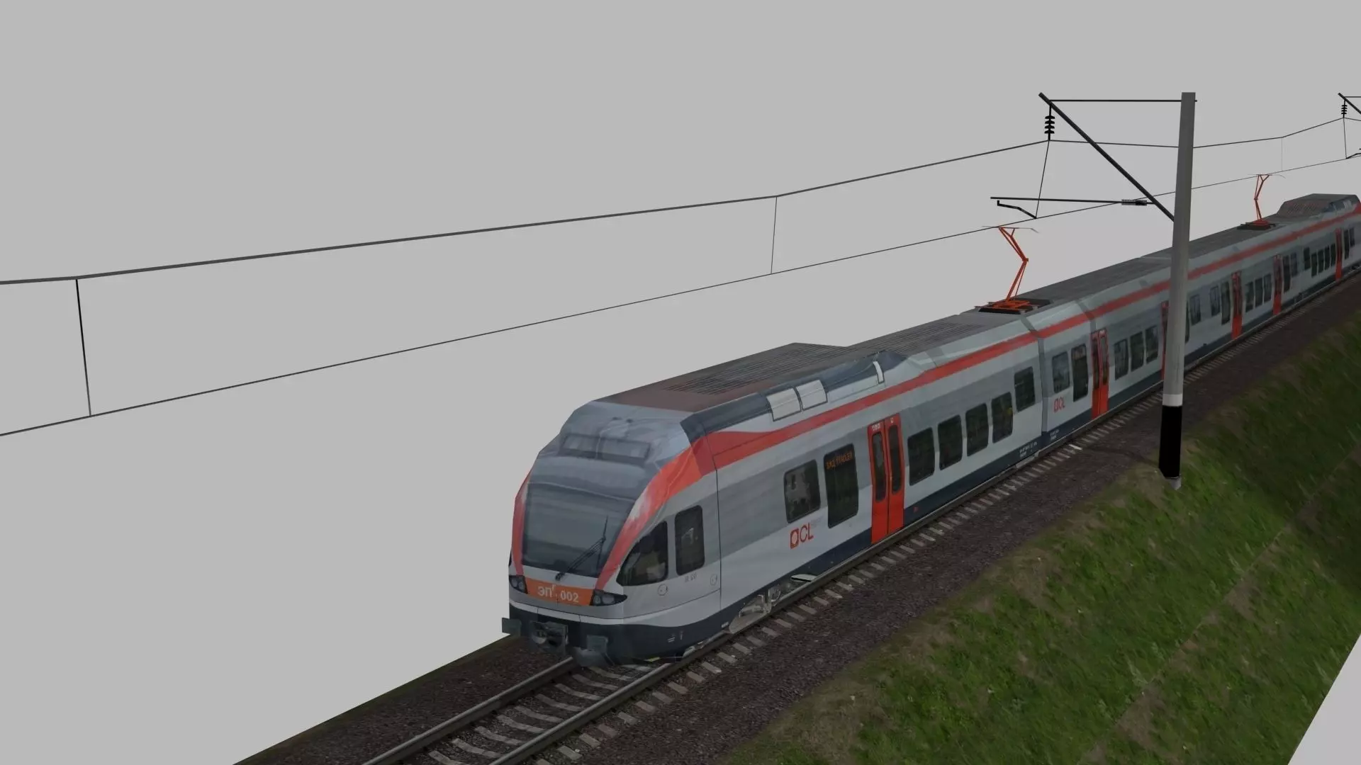 Stadler Rail EPg 2 Low-poly 3D model_0