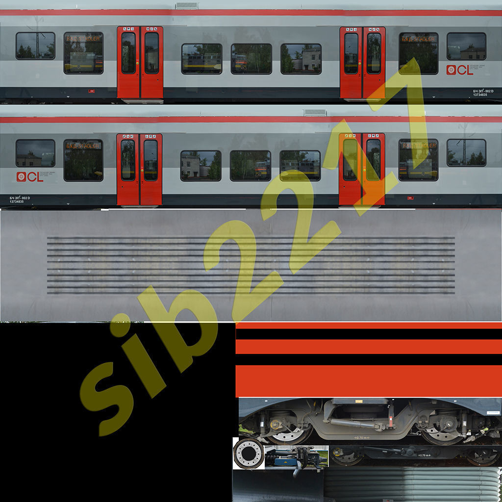 Stadler Rail EPg 2 Low-poly 3D model_9