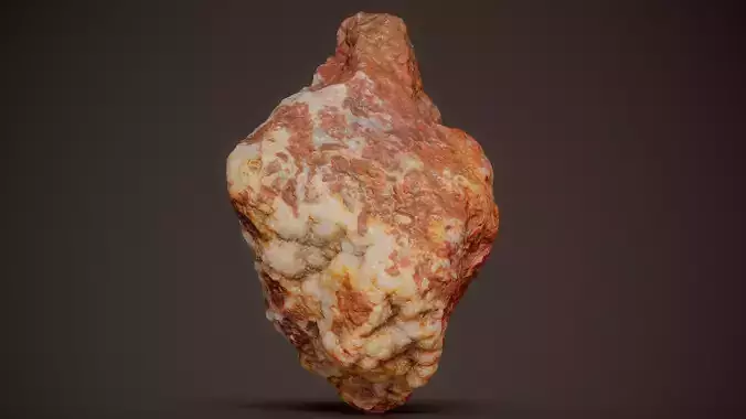 Smithsonite With Hematite Red Mineral 03