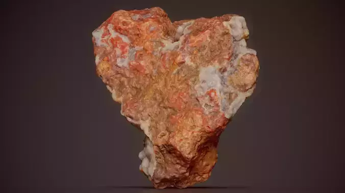 Smithsonite With Goethite Red Mineral 09