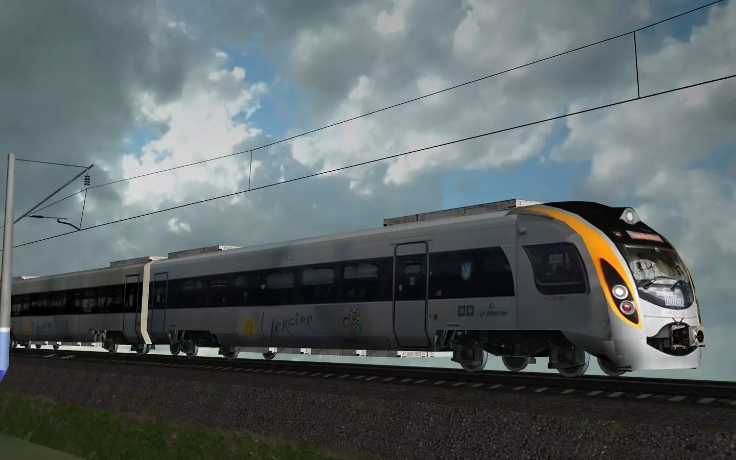 Hundai Rotem HRCS2 train production company Low-poly 3D model