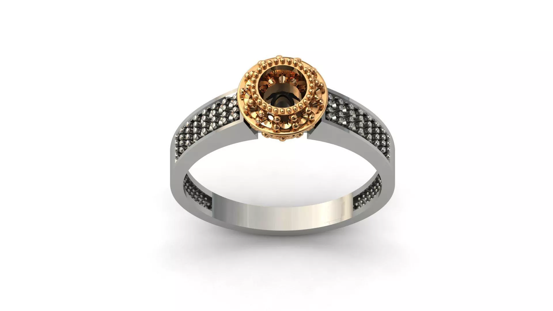 Solitaire Engagement Ring Diamond Women Ring Stone 3D print STL 3D print model