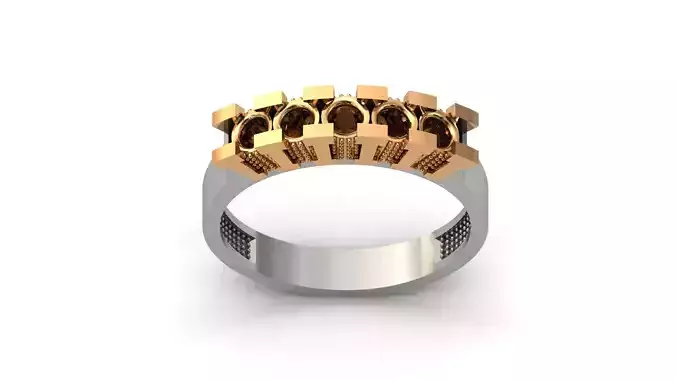 Solitaire Engagement Ring Diamond Women Ring Stone 3D print STL