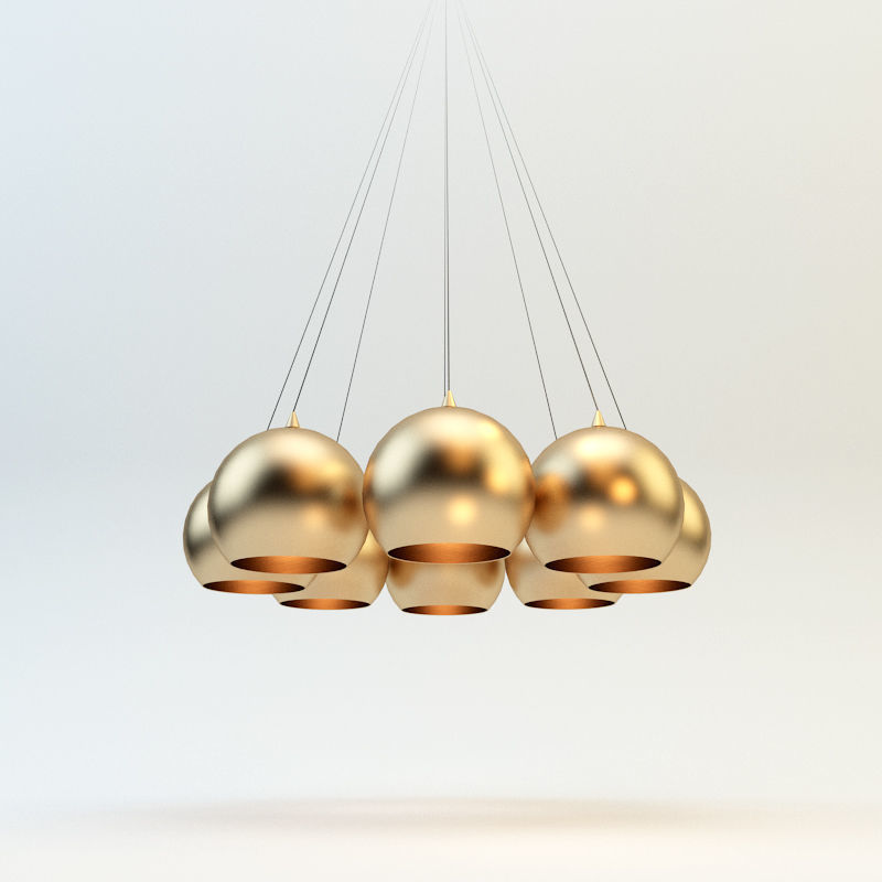 Chandelier Loft Concept 3D model_1