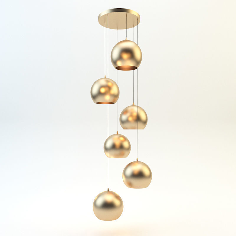 Chandelier Loft Concept 3D model_2