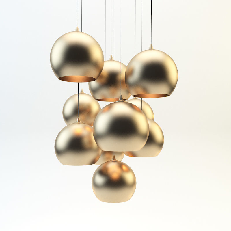 Chandelier Loft Concept 3D model_3