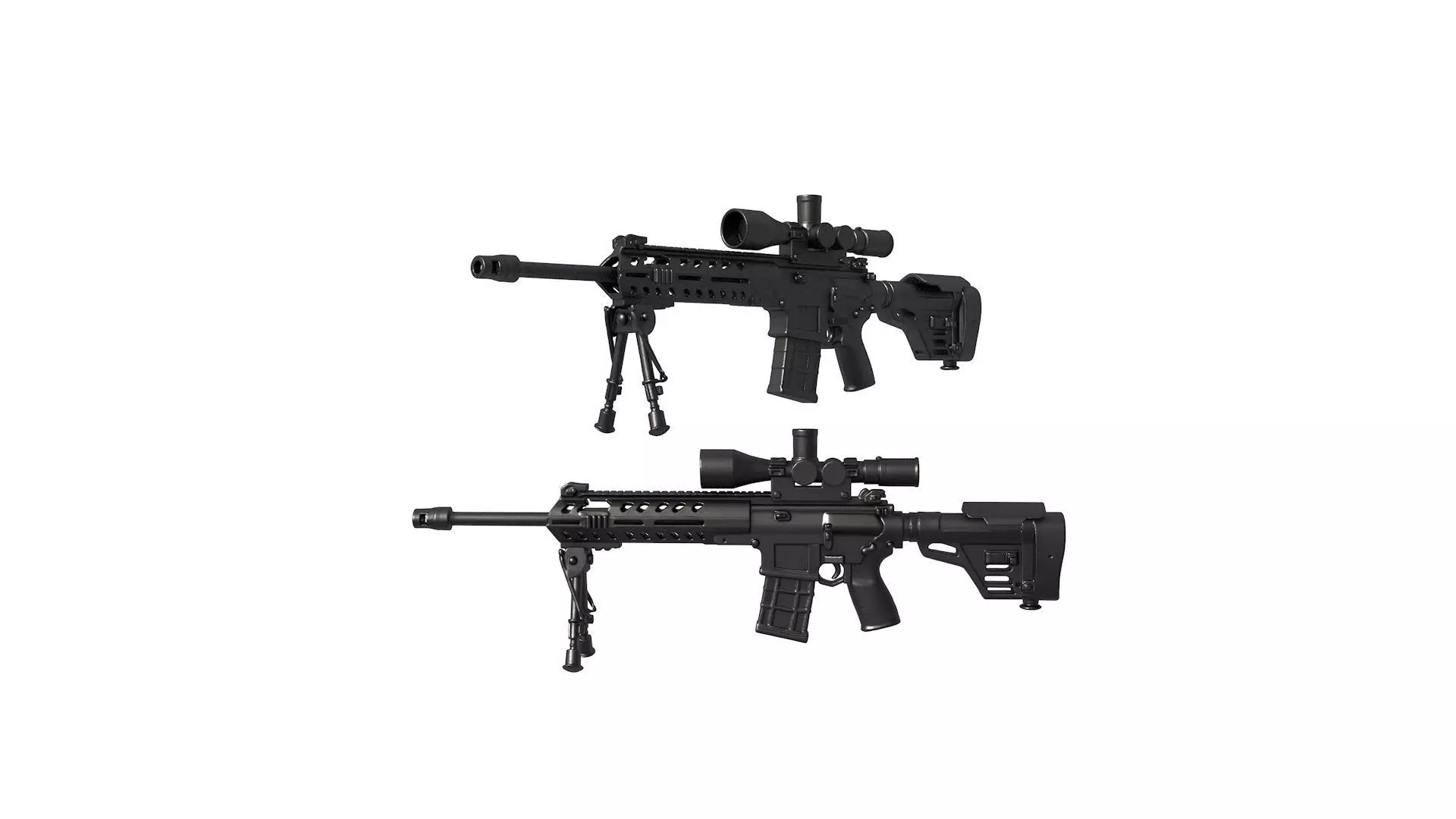 KMR762 sniper rifle 3D print model