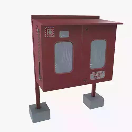 Fire hose cabinet 3D model