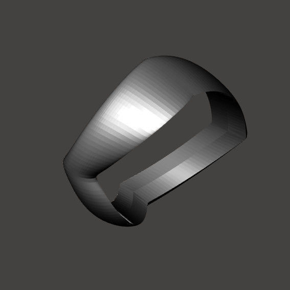 Design modern ring 3D print model_2