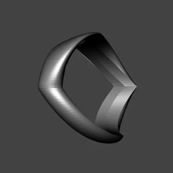 Design modern ring 3D print model_0