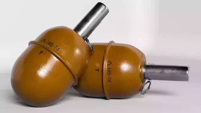 RGD-5 Hand grenade Low-poly 3D model