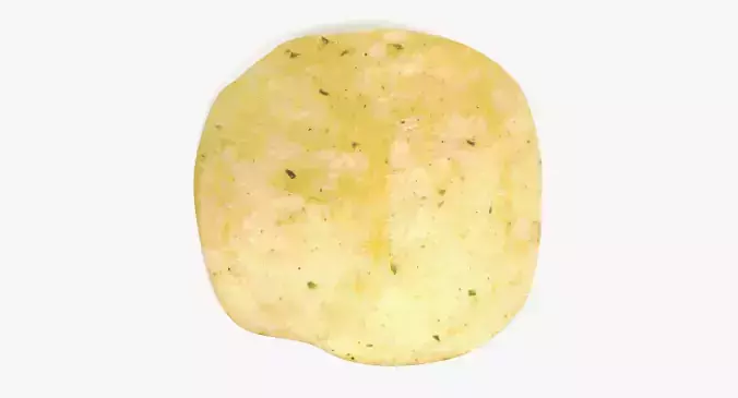 Potato Chip V3 - Crispy Snack 3D model