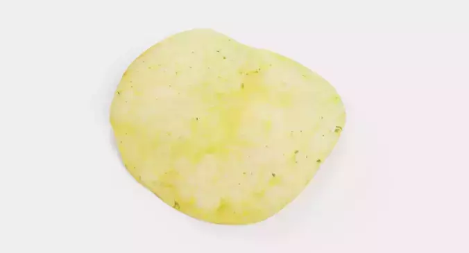 Potato Chip V3 - Crispy Snack 3D model 6