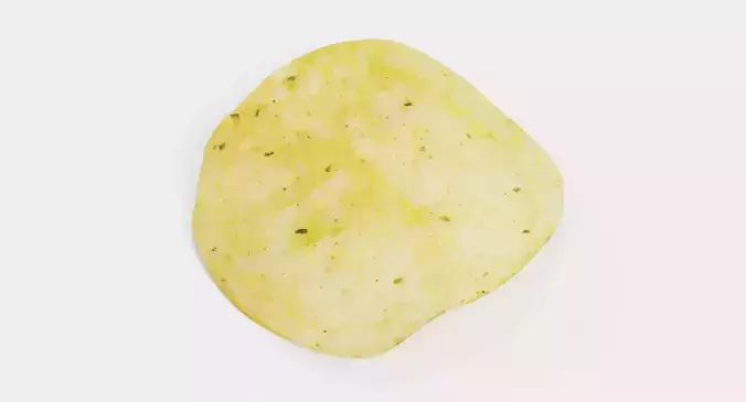 Potato Chip V3 - Crispy Snack 3D model 3
