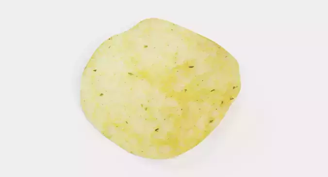 Potato Chip V3 - Crispy Snack 3D model 5