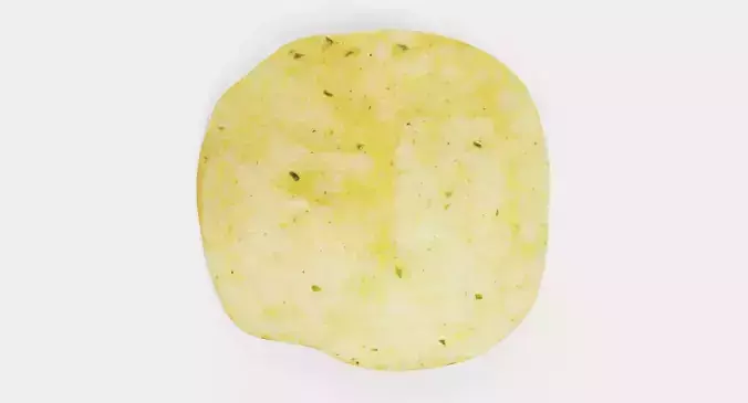 Potato Chip V3 - Crispy Snack 3D model 2