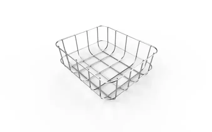 Wire Bin M02 Low-poly 3D model