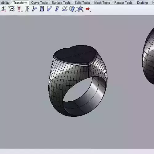 13 closed polysurface base for graduation rings 3D model