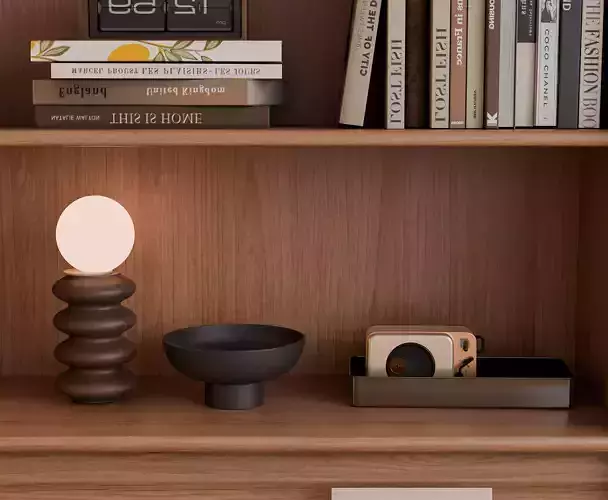 Nordic-style living room 3D model 4