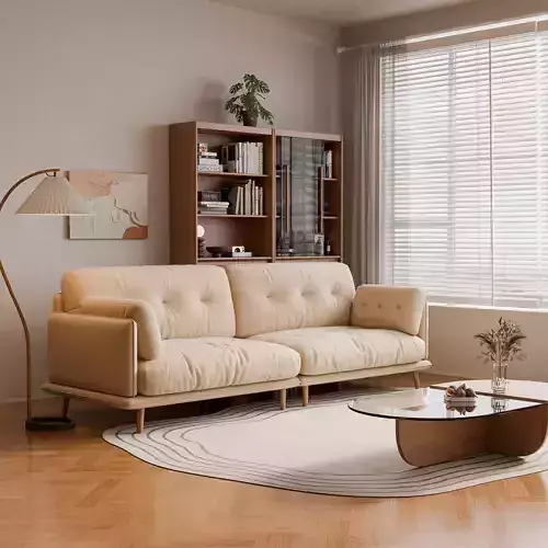 Nordic-style living room 3D model 2