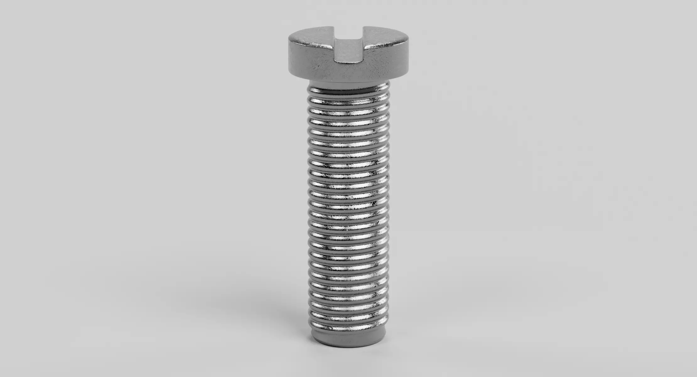 Screw V5 - Slotted Cheese Head Machine Screw 3D model