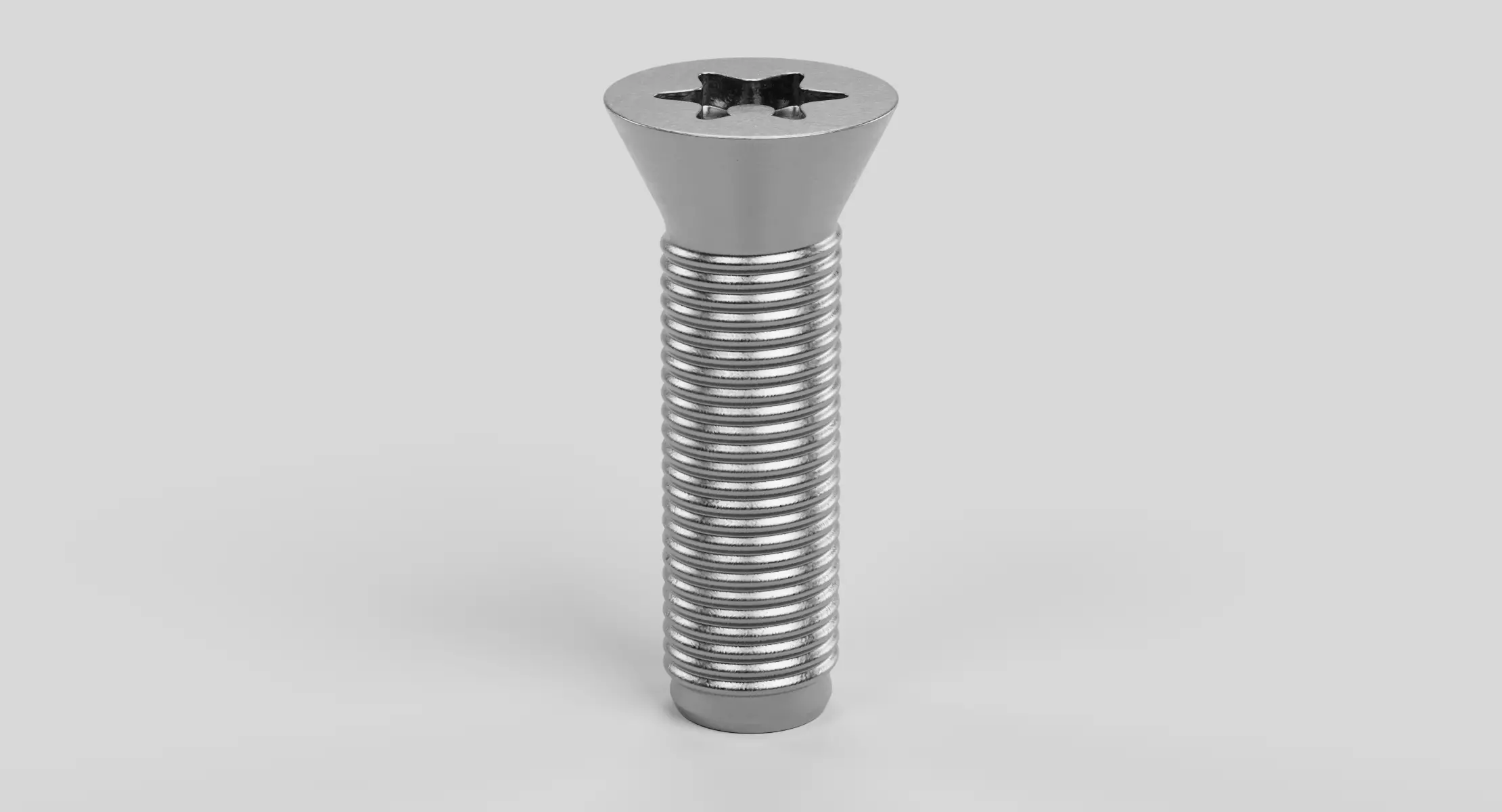 Screw V7 - Countersunk Flat Head Bolt 3D model