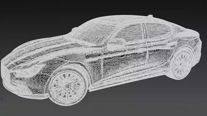 Car Model 1 Low-poly 3D model 6