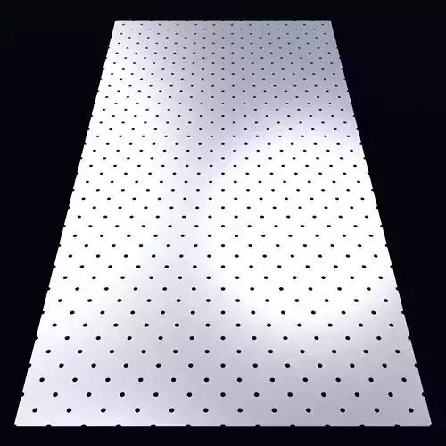 Perforated panel with 4 percent opening 25O77