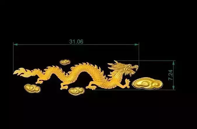 Golden Dragon For Ring Watch Bracelet