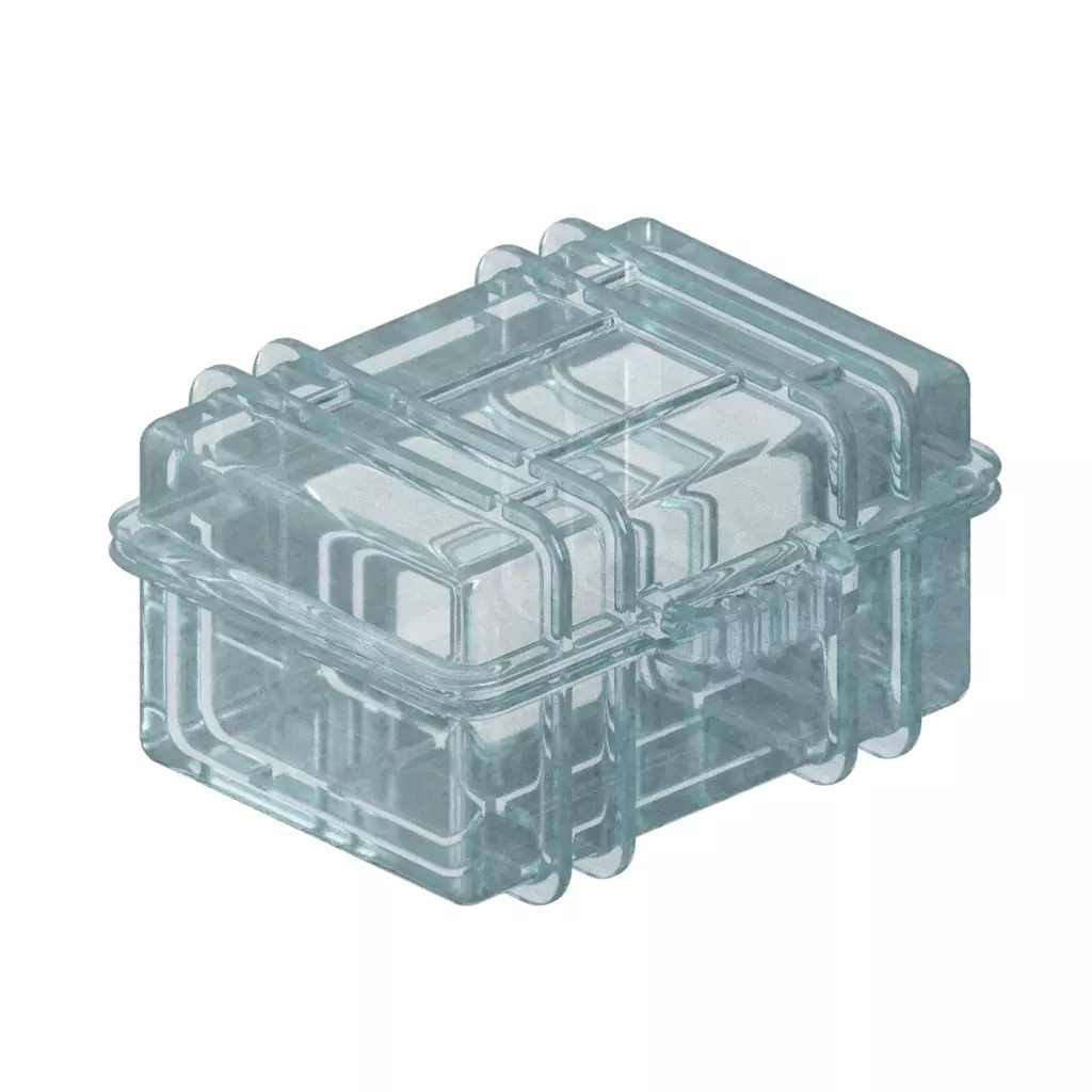 Transparent Luggage Case Toy 3D model