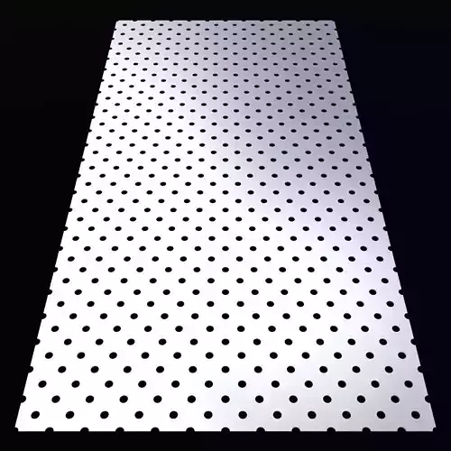 Perforated panel with 10 percent opening 25O79