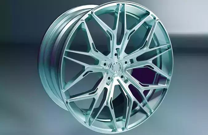Wheel Rim 3D Model for Rendering and Scale 3D Printing 3D print model