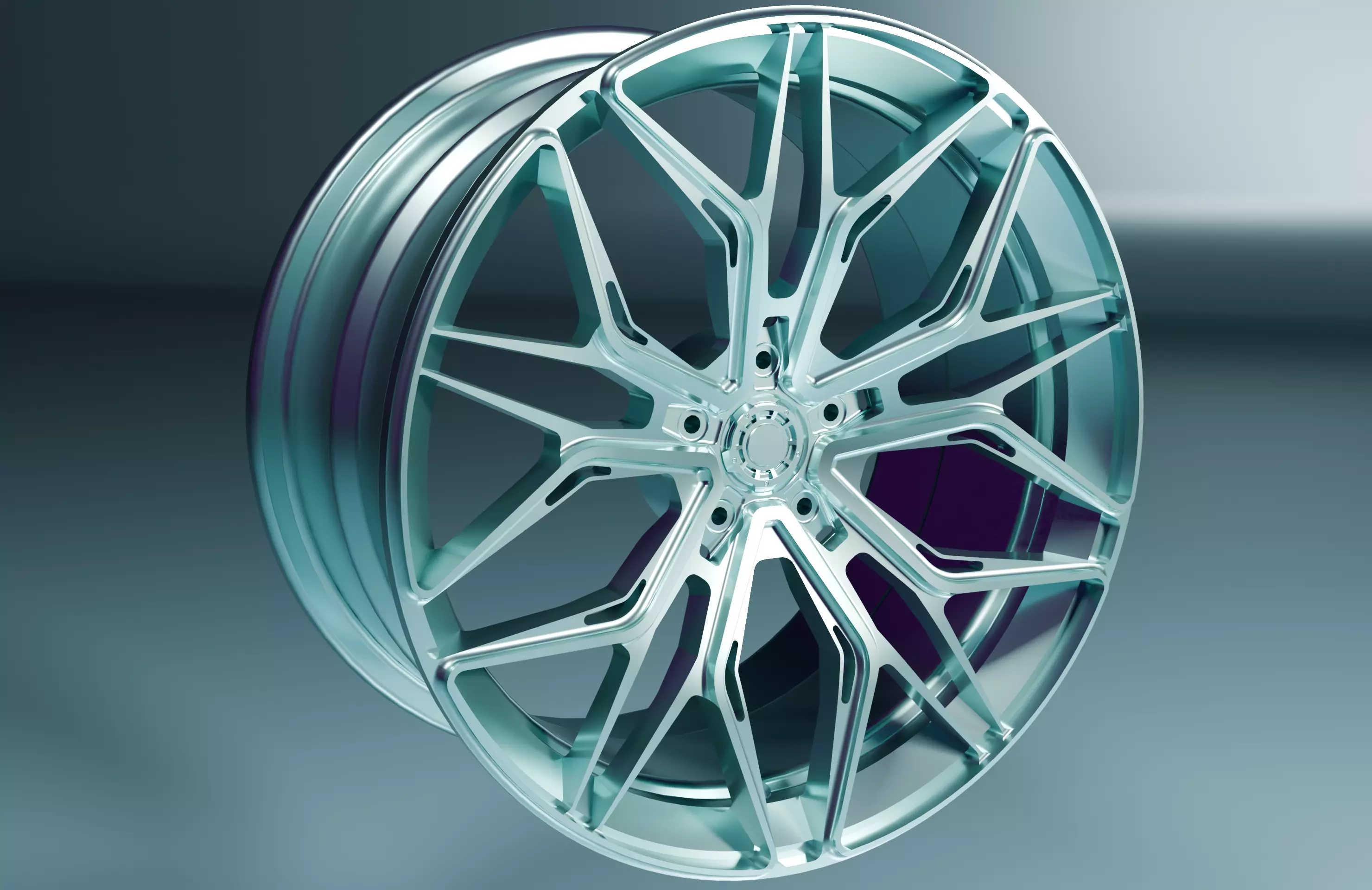 Wheel Rim 3D Model for Rendering and Scale 3D Printing 3D print model