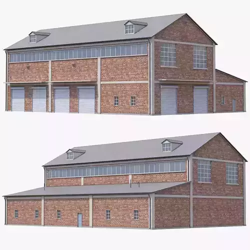 Brick Industrial Building 35 PBR