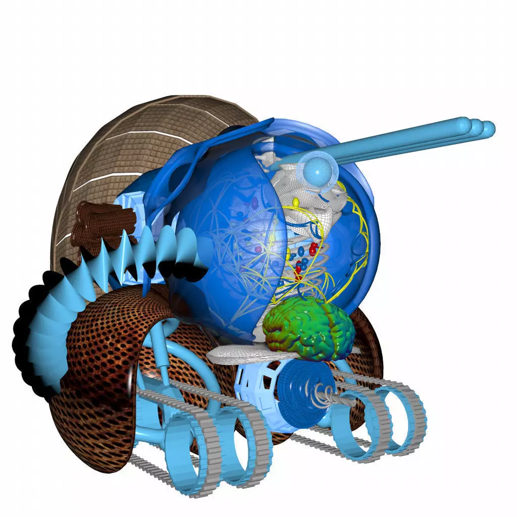 Spacecraft TETRON Free 3D model