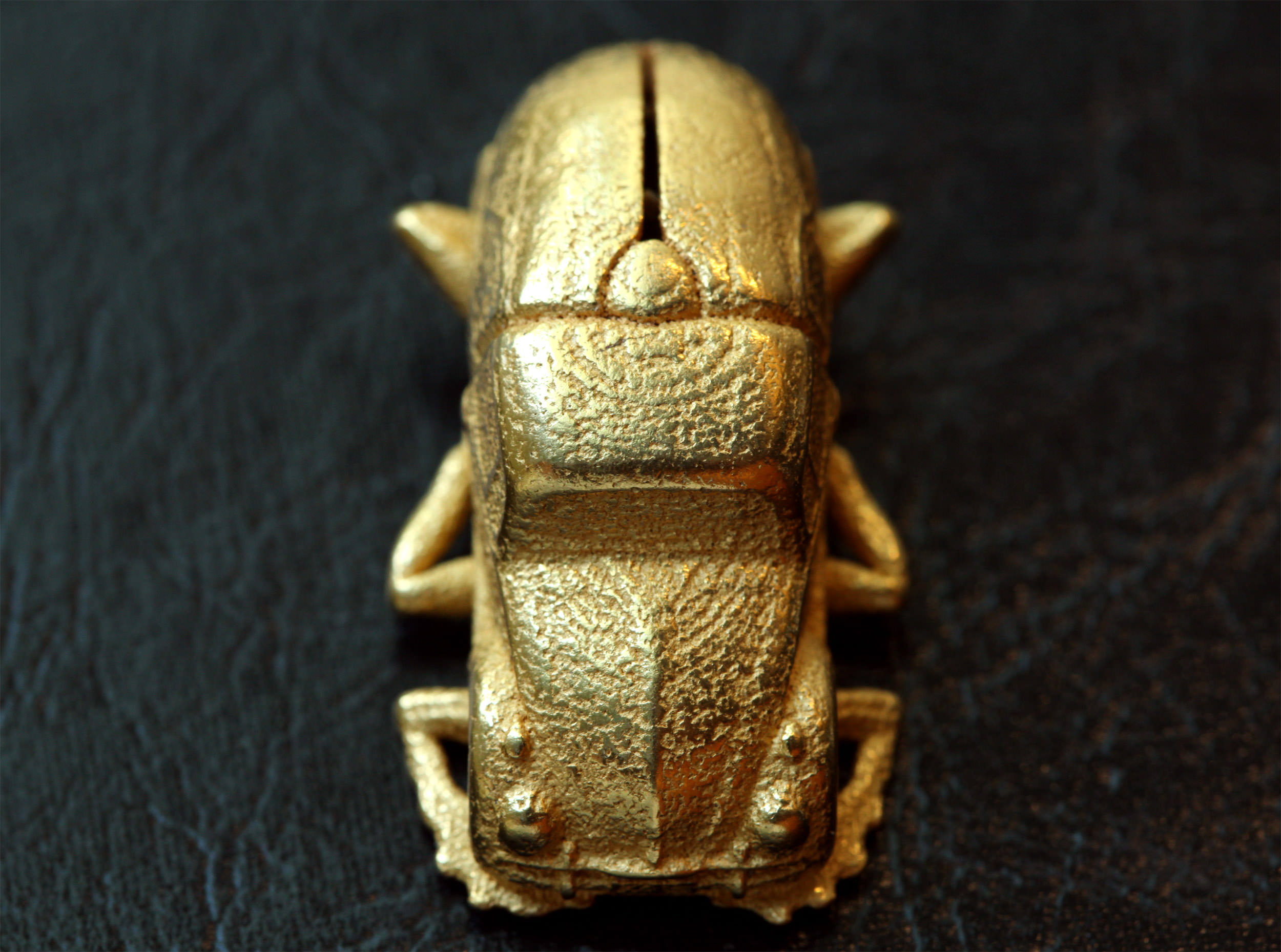 VW Beetle Scarab Pendant 3D print model_4