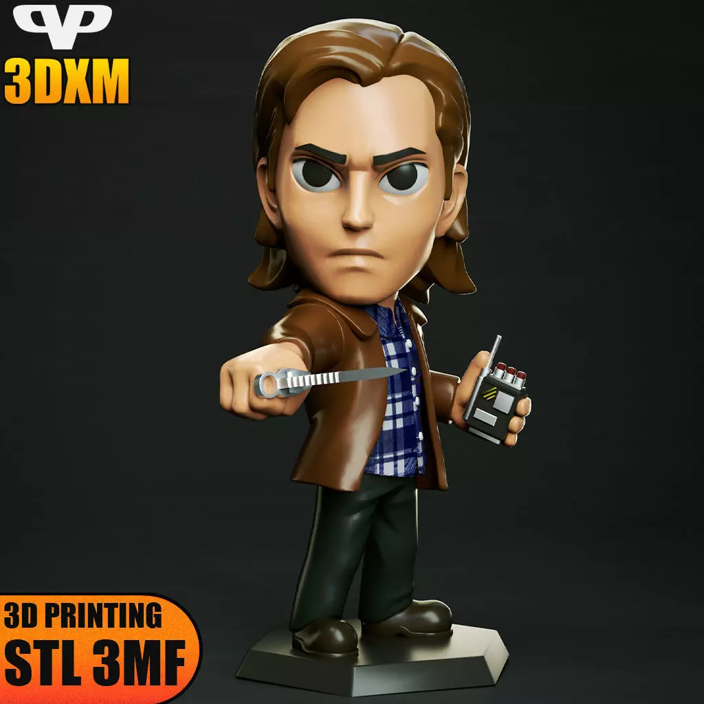 Sam Winchester Chibi STL 3MF for 3D Printing ChibiSTL 3DXM 3D print model