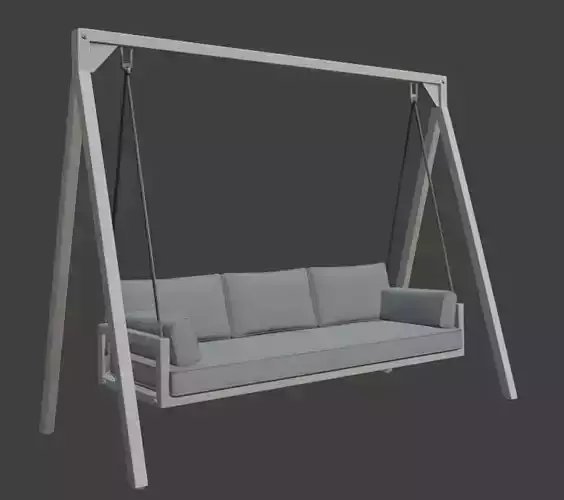 Modern Outdoor Swing with Cushions