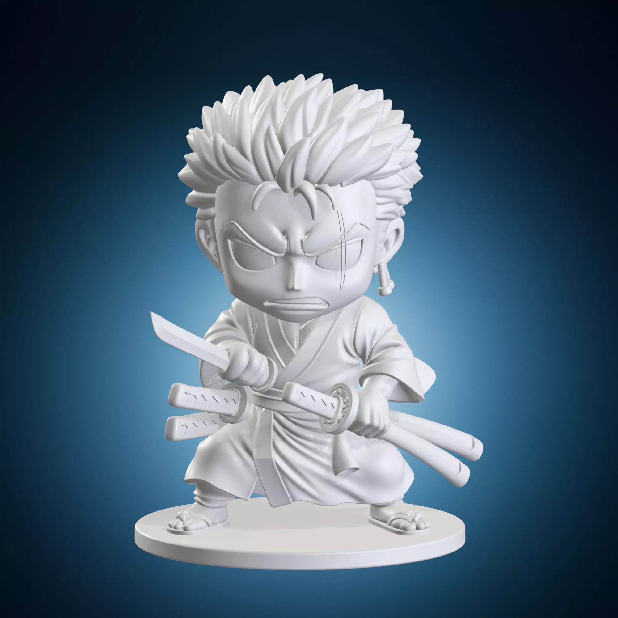 Zoro Roronoa Chibi 3D print model
