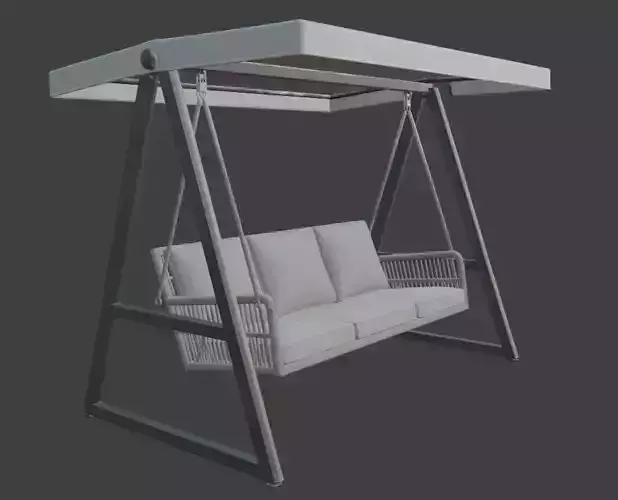 Modern Outdoor Swing with Cushions