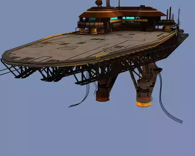Landing Platform Scifi 3D model