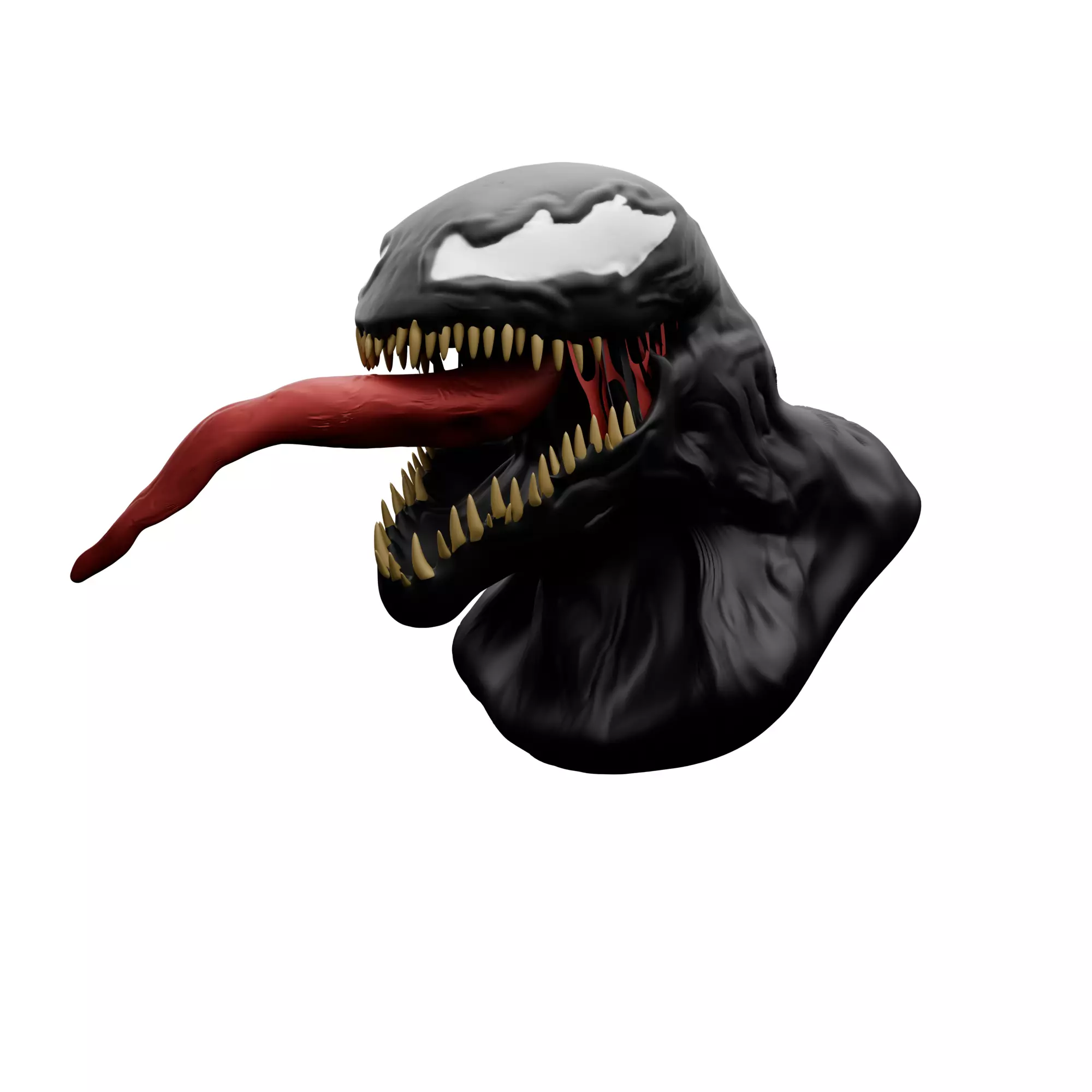 THIS IS VENOM CARAKTER Head this game Low-poly 3D model