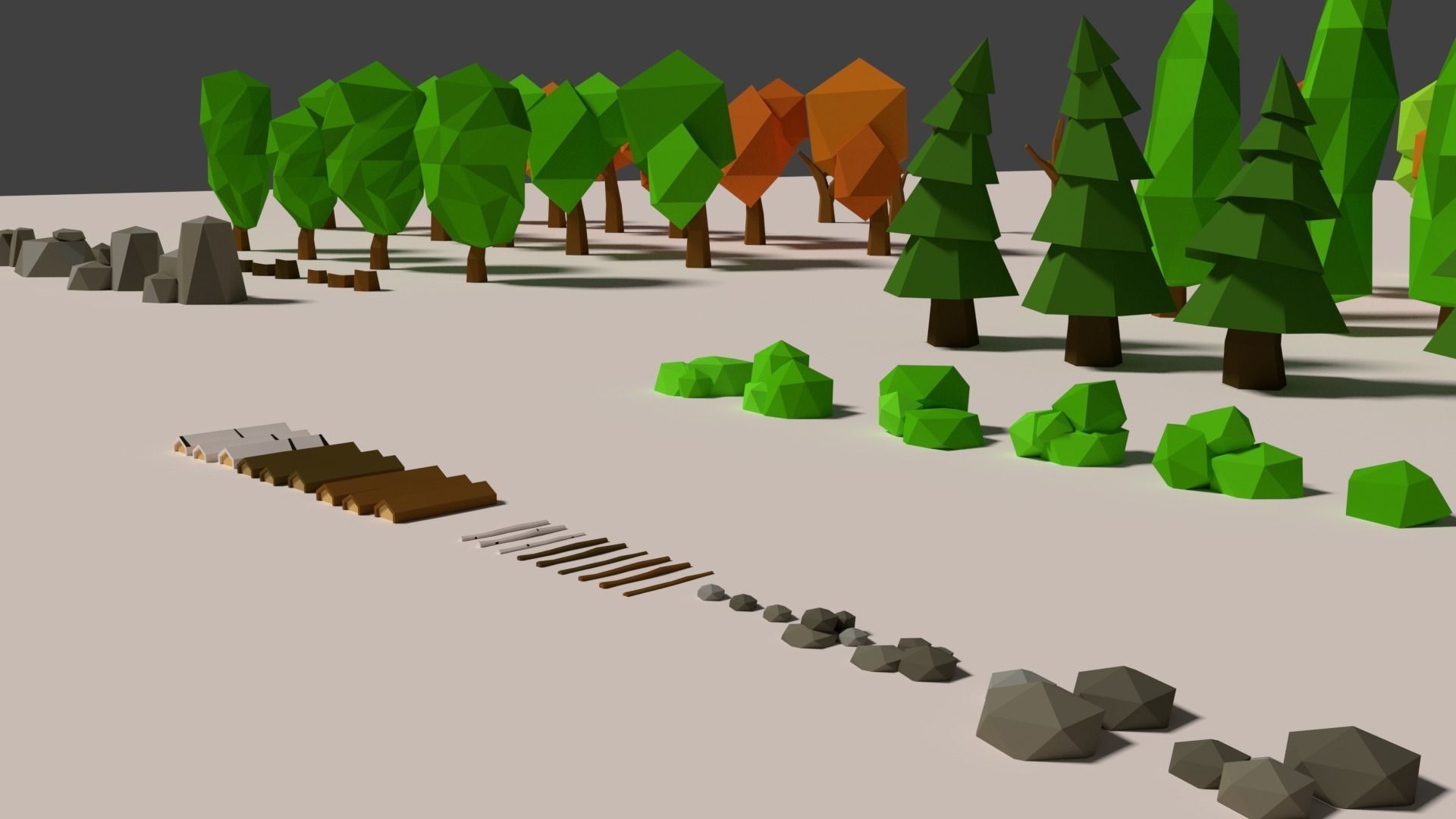 The Low-Poly Forest Pack Low-poly 3D model_2