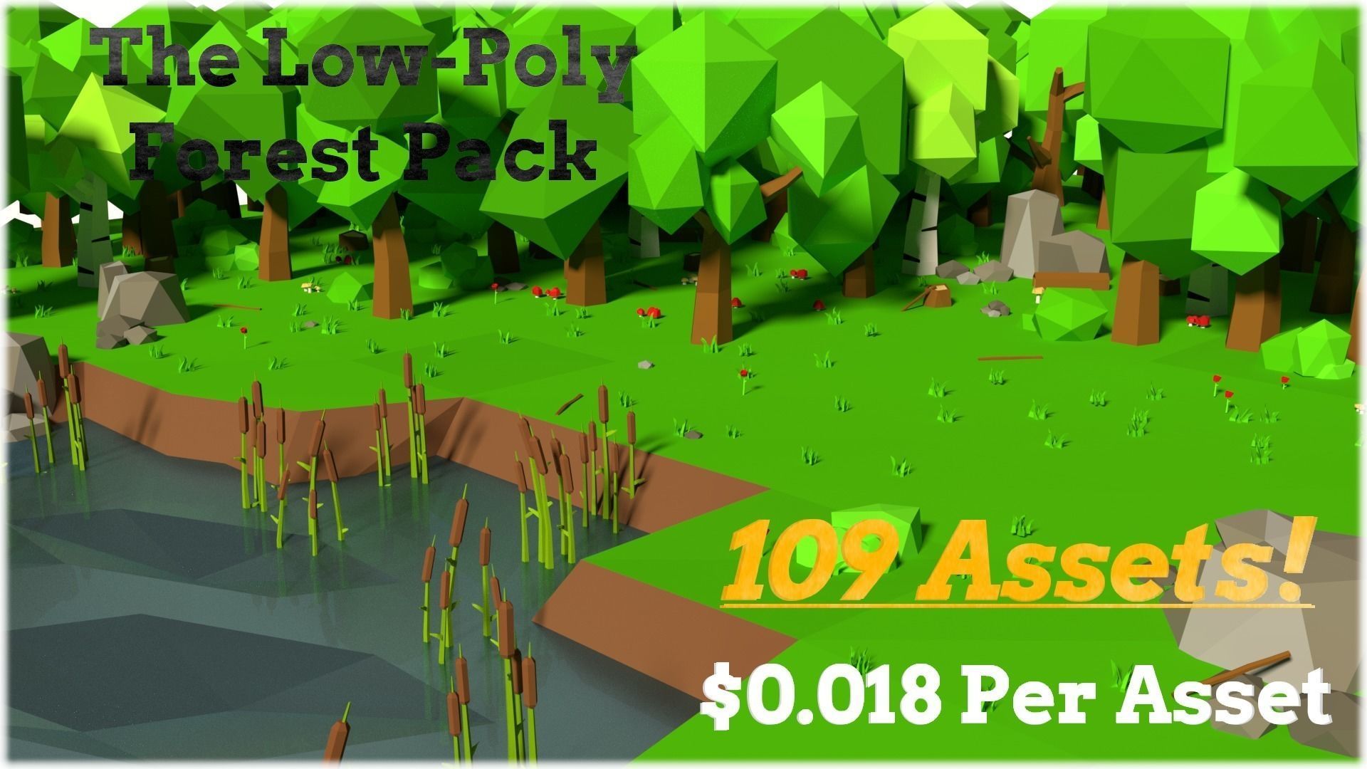 The Low-Poly Forest Pack Low-poly 3D model_0