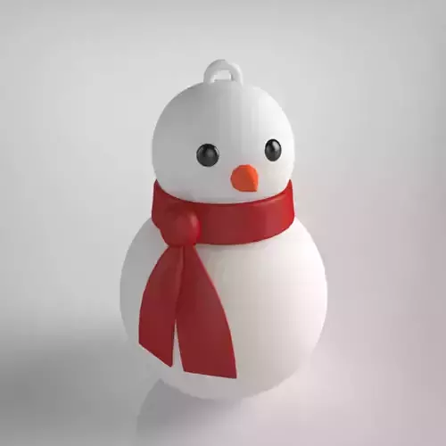 Snowman christmas tree 3D print model