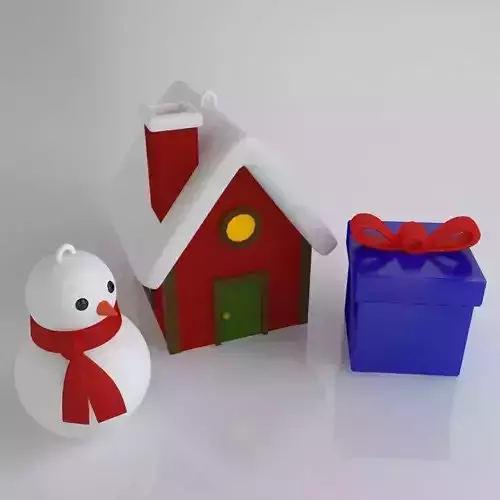Christmas tree decors pack 3D print model