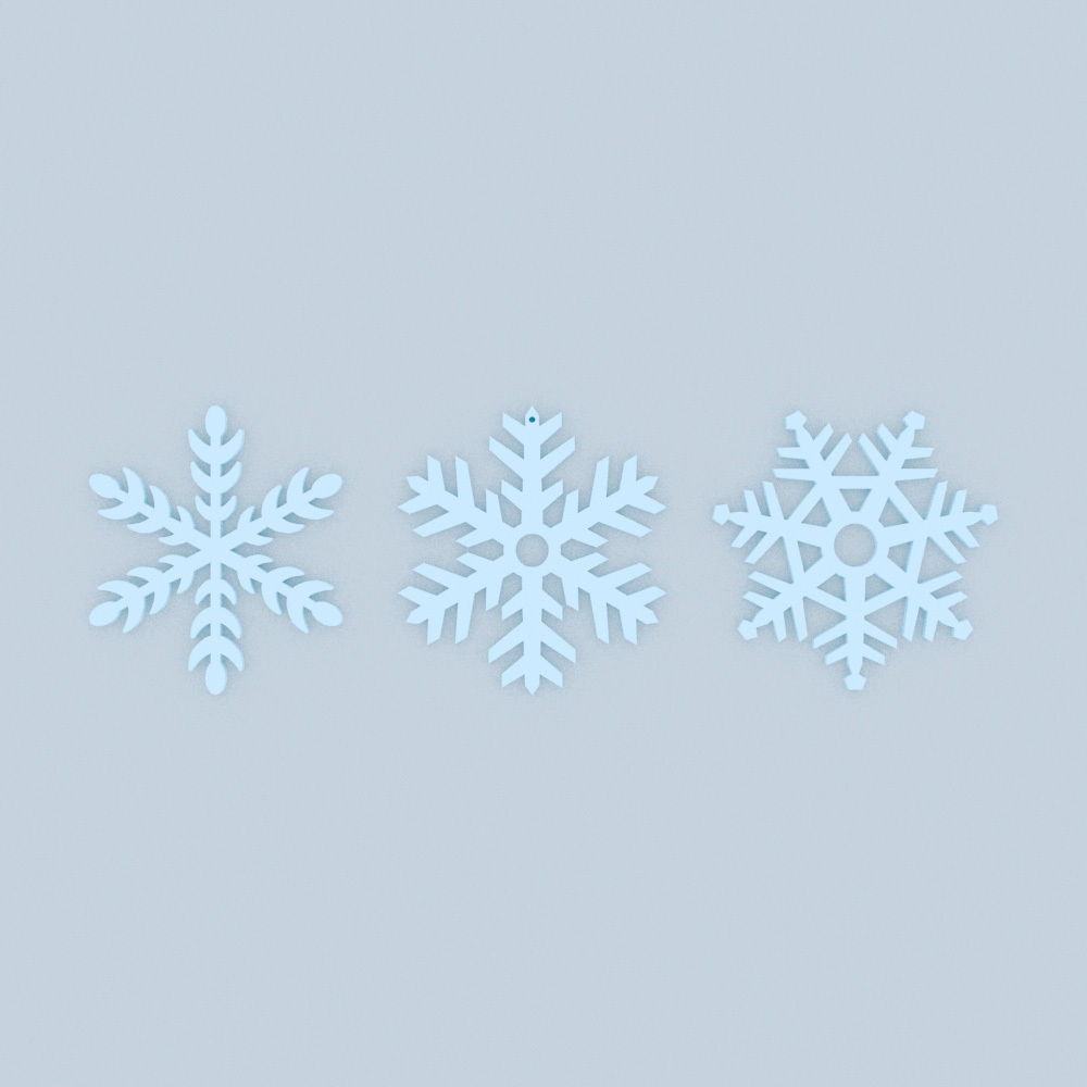 Christmas tree decors pack 3D print model_7