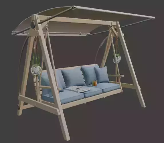 Outdoor Swing with Cushions