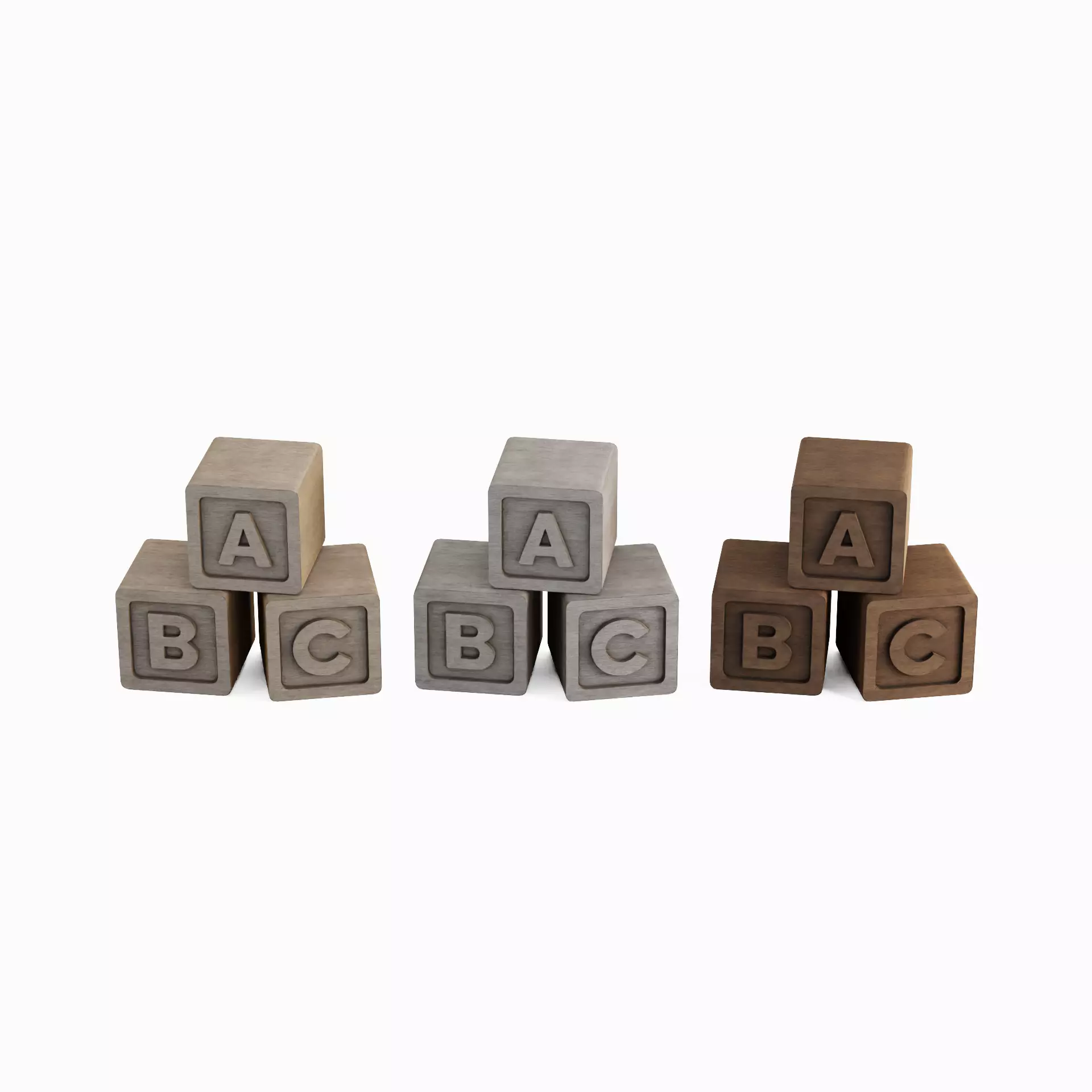 Wooden ABC Blocks Pack