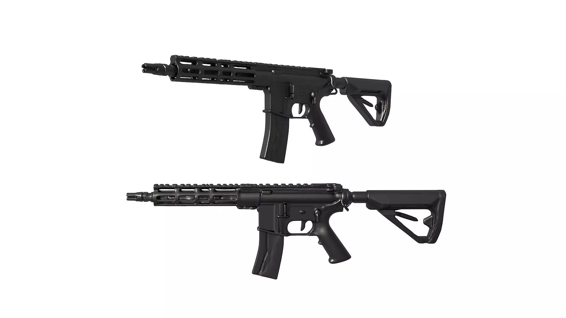 ar 15 rifle 3D print model